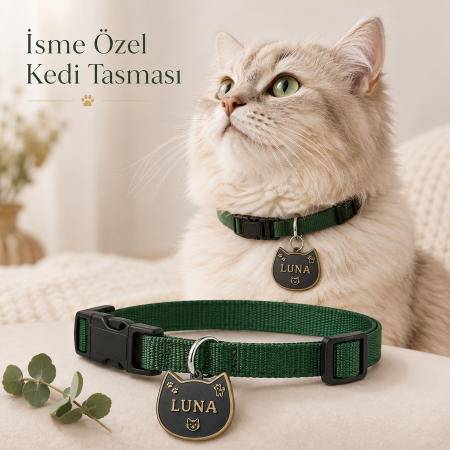İsme Özel Kedi Tasması